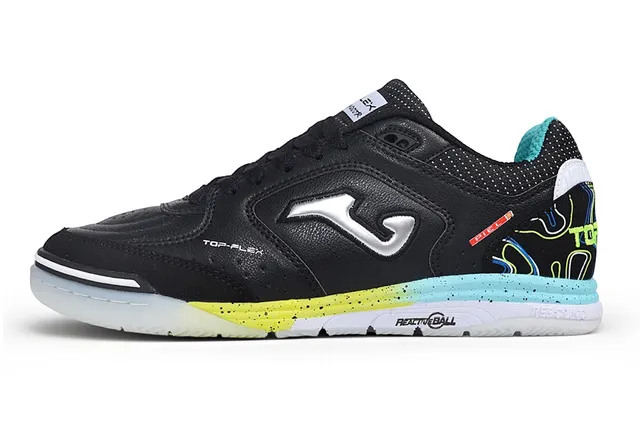Joma Black Multicolor Low-Top Synthetic Leather Upper Sneakers