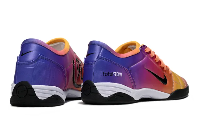 Nike Multicolor Gradient Synthetic Upper Quilted Toe Cap Indoor Soccer Shoes