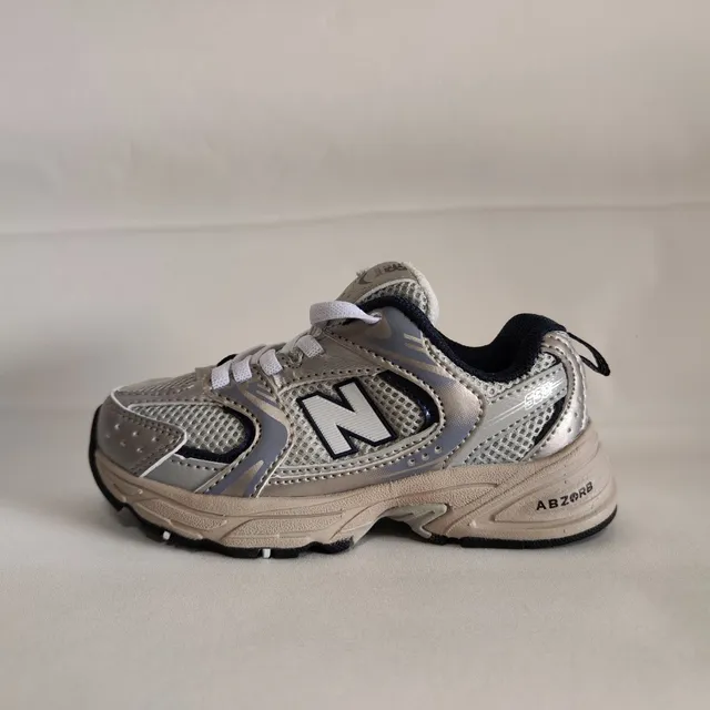 New Balance 9060 Beige Silver Chunky Sneakers
