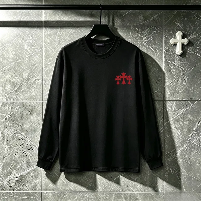Chrome Hearts Hollywood Cross Back-Print Long-Sleeve T-Shirt