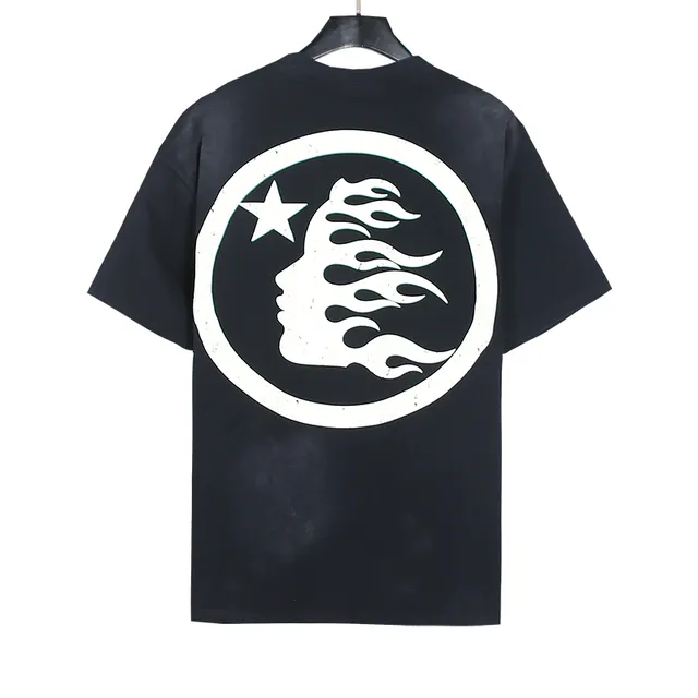 Black Distressed Graphic Print Oversized T-Shirt and Shorts Casual Set