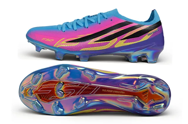 Puma Hyperfast Gradient Pink Purple Blue Firm-Ground Soccer Shoes