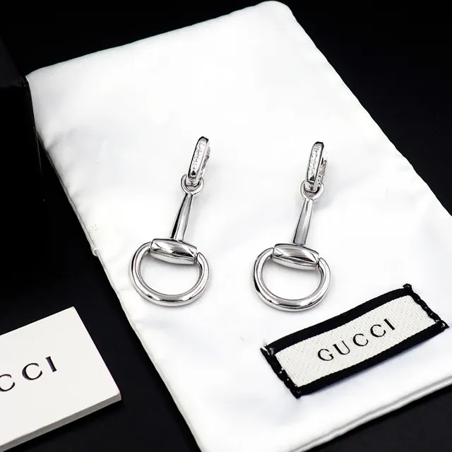 Gucci Horsebit 1955 Silver-Tone Horsebit Earrings