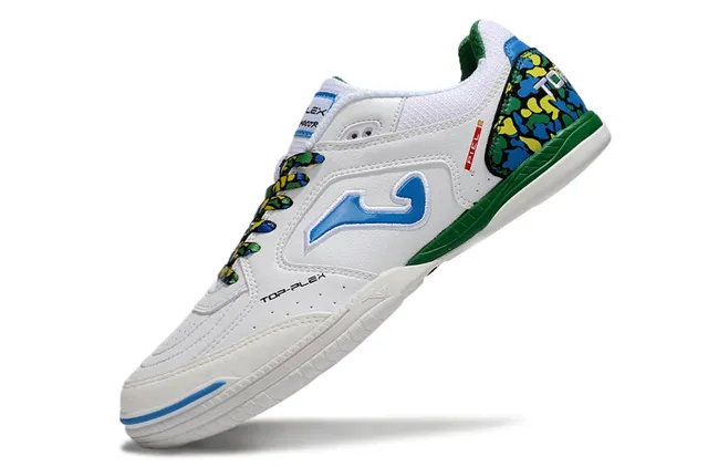 Joma Top-Plex White Blue Synthetic Upper Sneakers