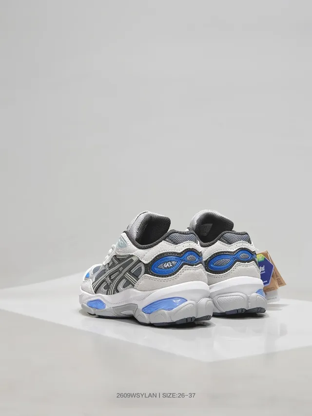 ASICS White Blue Midsole Mesh And Synthetic Overlay Chunky Sneakers