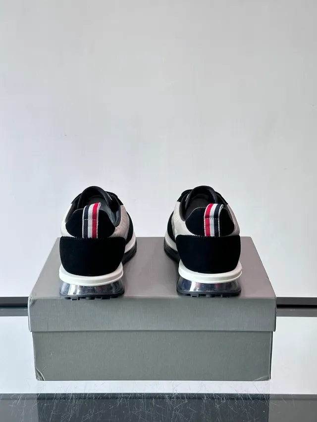 Thom Browne Quilted Black Beige Air Cushion Lifestyle Sneakers