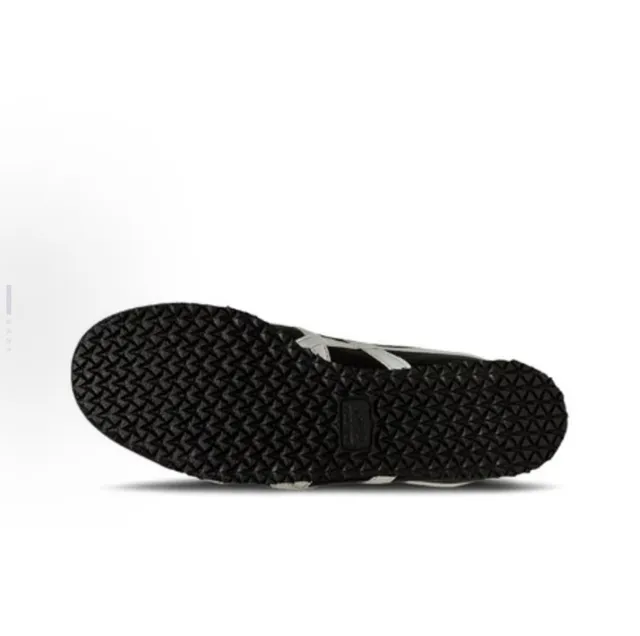 Onitsuka Tiger Black White Low-Top Leather Upper Lifestyle Sneakers