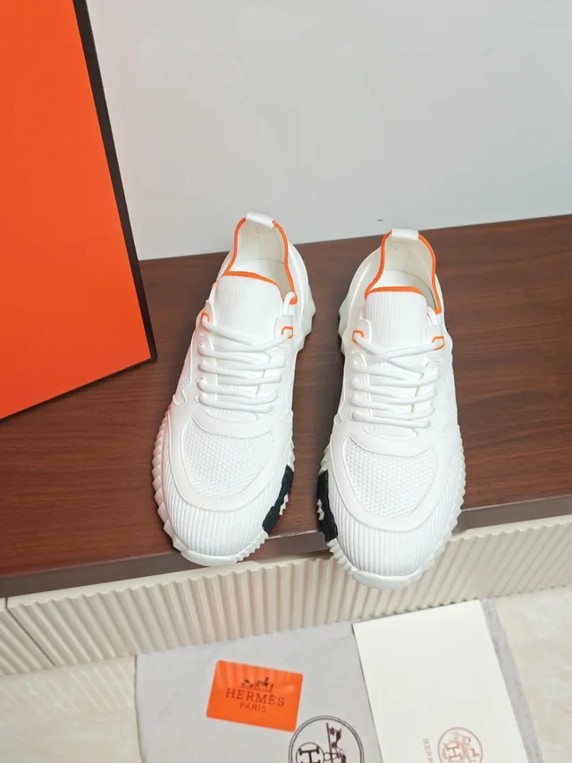 Hermès Oran Sneaker White Orange Black Lifestyle Sneakers