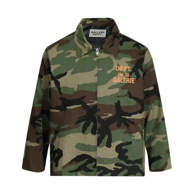 Gallery Dept Camouflage Graphic-Print Zip-Front Jacket