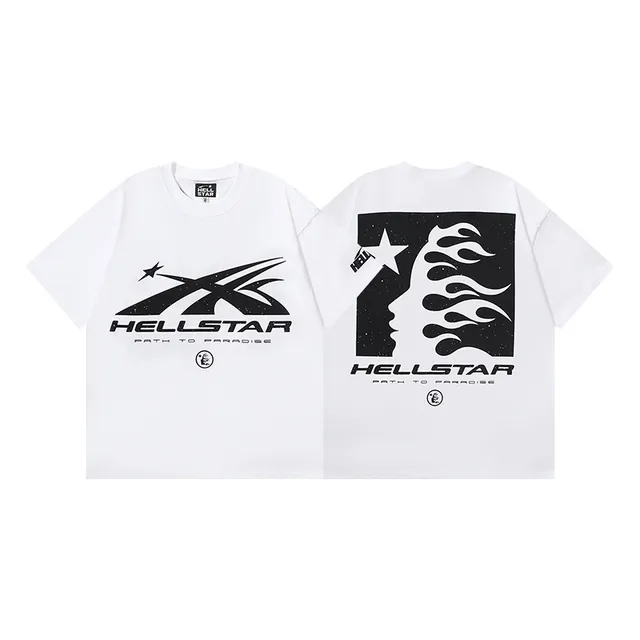 Hellstar Path to Paradise Graphic Print White T-Shirt