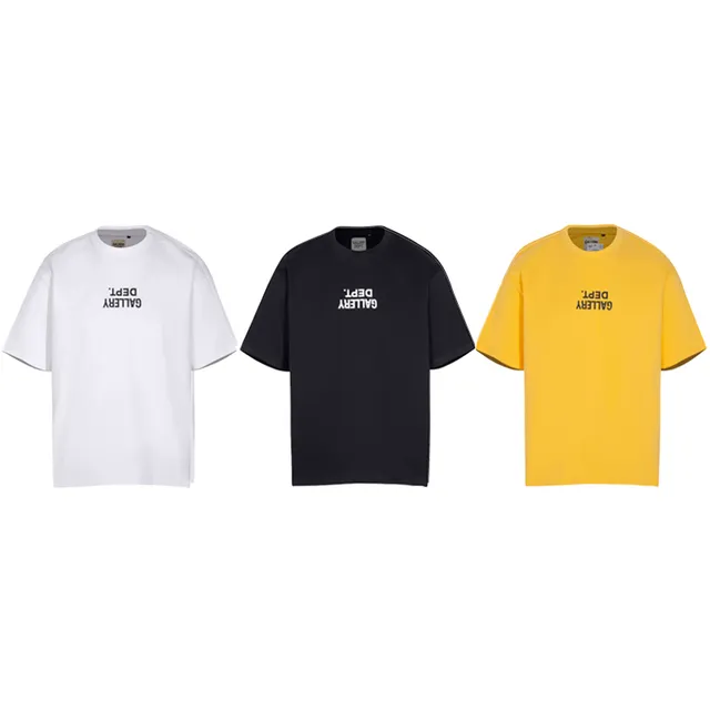 Gallery Dept Black Oversized Fit Screen-Printed Text T-Shirt