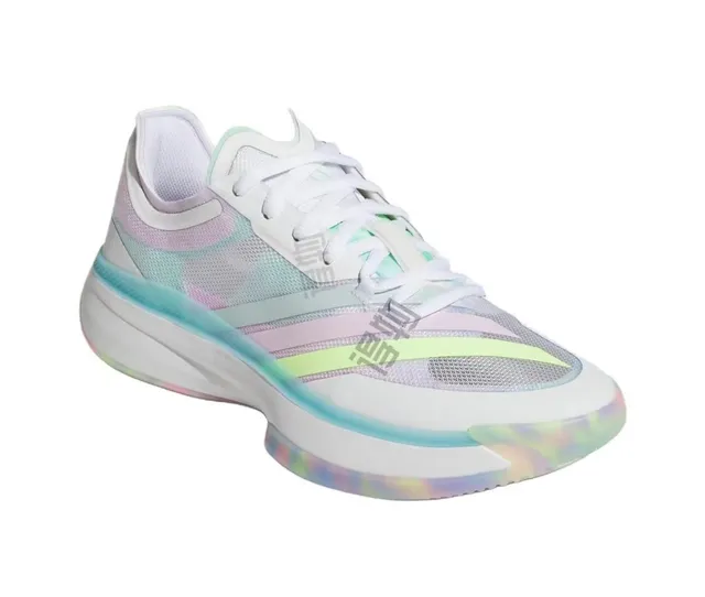 Adidas White Multicolor Iridescent Pastel Mesh Lifestyle Sneakers