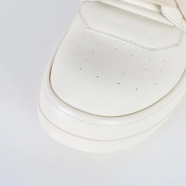 Rick Owens Geobasket Off-White and Black Lifestyle Sneakers