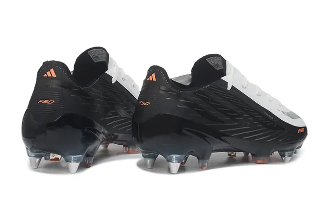Puma F50 Sprintweb Black White Orange Firm-Ground Soccer Shoes