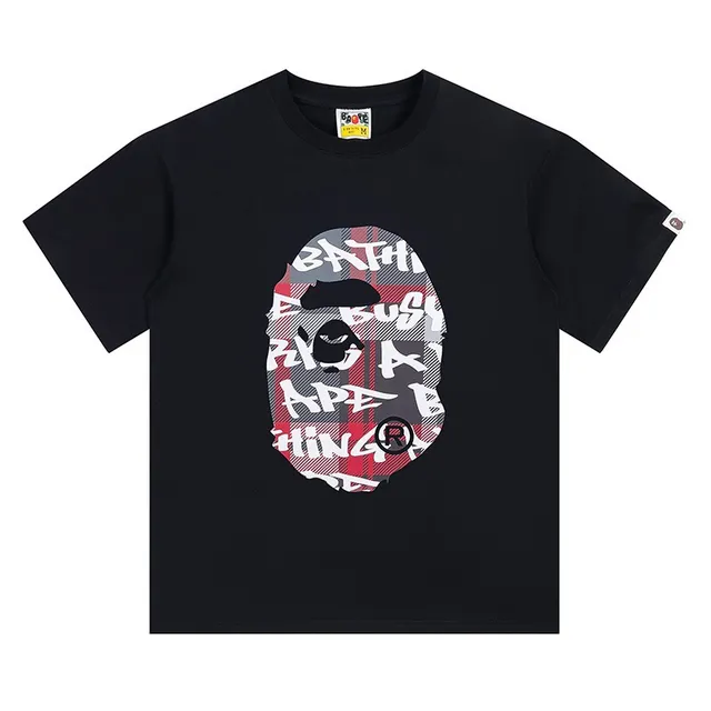 A Bathing Ape Ape Head Graphic Black T-Shirt