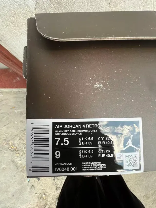 Nike Air Jordan 4 Gray Black Beige Basketball Shoes