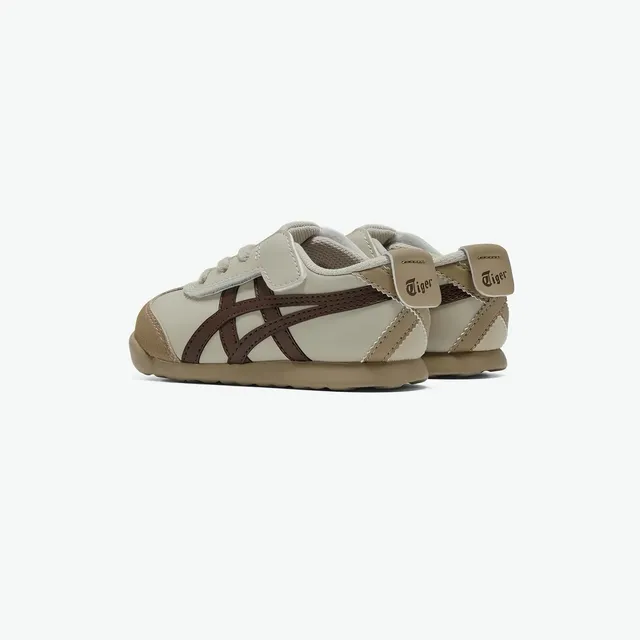 ASICS Beige Green Low-Top Lace-Up Lifestyle Sneakers