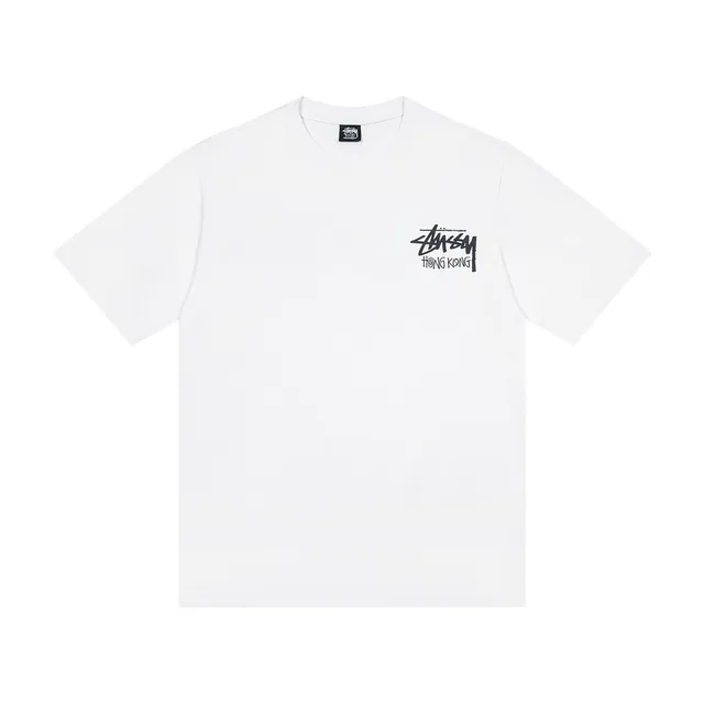 Stussy Stock Logo Hong Kong Graphic T-Shirt