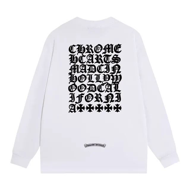 Chrome Hearts Graphic Back Print Black Long-Sleeve T-Shirt