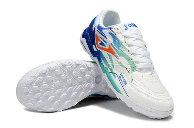 Joma Perfect White Multicolor Low-Top Synthetic-Mesh Upper Sneakers
