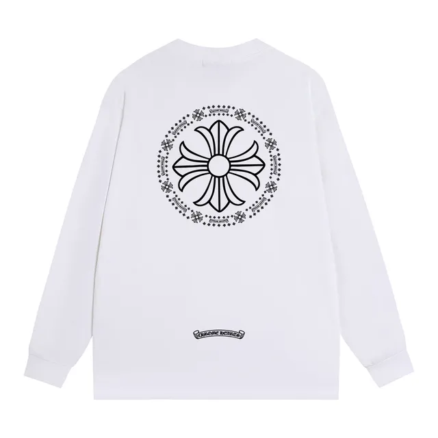 Chrome Hearts Cross Circle Graphic Long-Sleeve T-Shirt