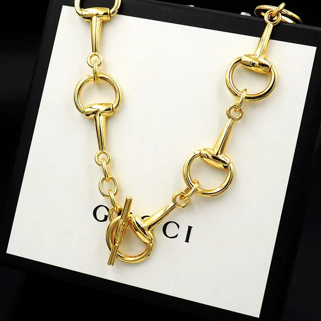 Gucci Horsebit 1955 Gold-Tone Horsebit Link Necklace