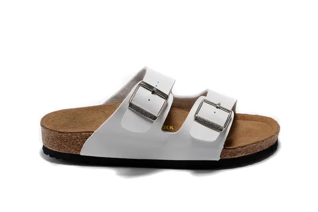Birkenstock Arizona White Two-Strap Casual Sandals