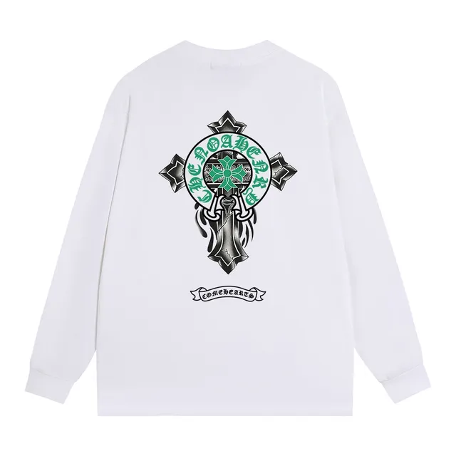 Chrome Hearts Cross Dagger Graphic Black Long-Sleeve T-Shirt