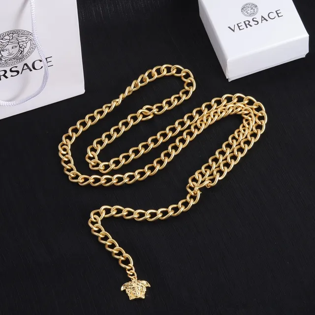 Versace Chain Reaction Gold-Tone Medusa Head Necklace