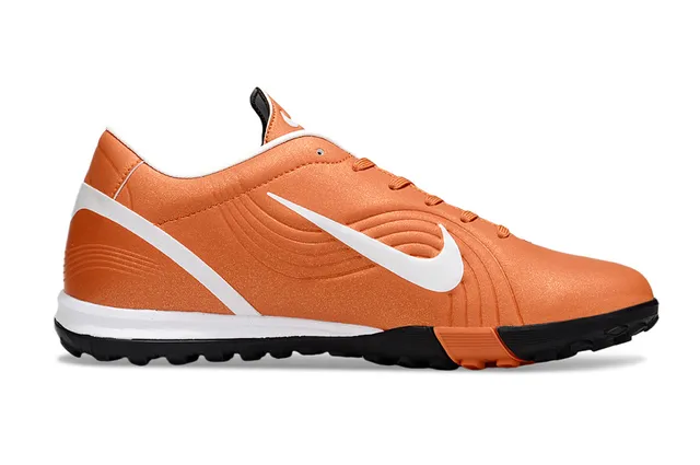 Nike Orange White Low-Cut Synthetic Upper Indoor Soccer Shoes