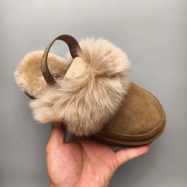 UGG Brown Beige Platform Sole Suede Upper Loafer