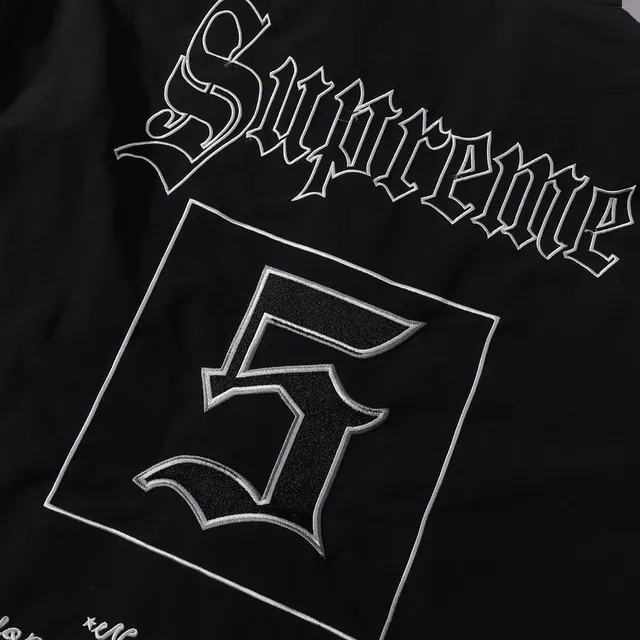Supreme Gothic Logo Colorblock Windbreaker