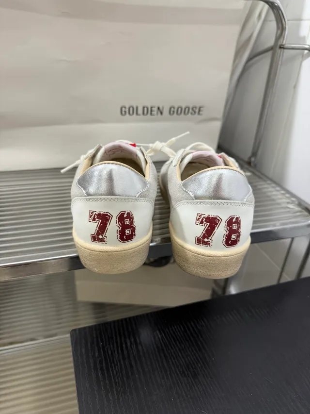 Golden Goose Ball Star Off-White Suede and Leather Lifestyle Sneakers