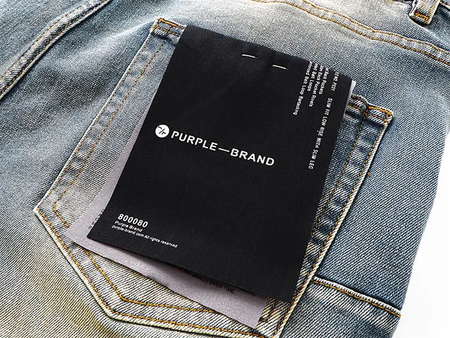 Purple Brand Distressed Light-Wash Flared Jeans