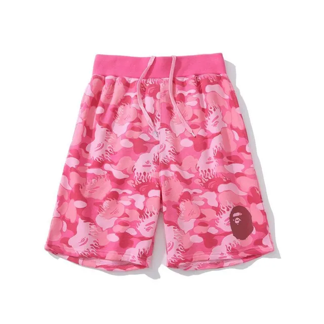 A Bathing Ape Multicolor Drawstring Waist Relaxed Fit Shorts