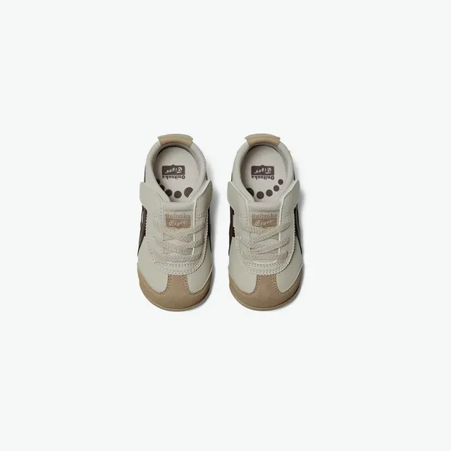 ASICS Beige Green Low-Top Lace-Up Lifestyle Sneakers
