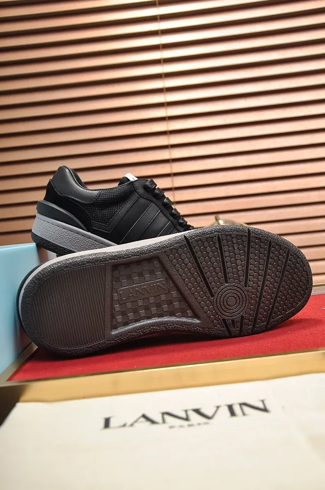Lanvin Black and Gray Lifestyle Sneakers
