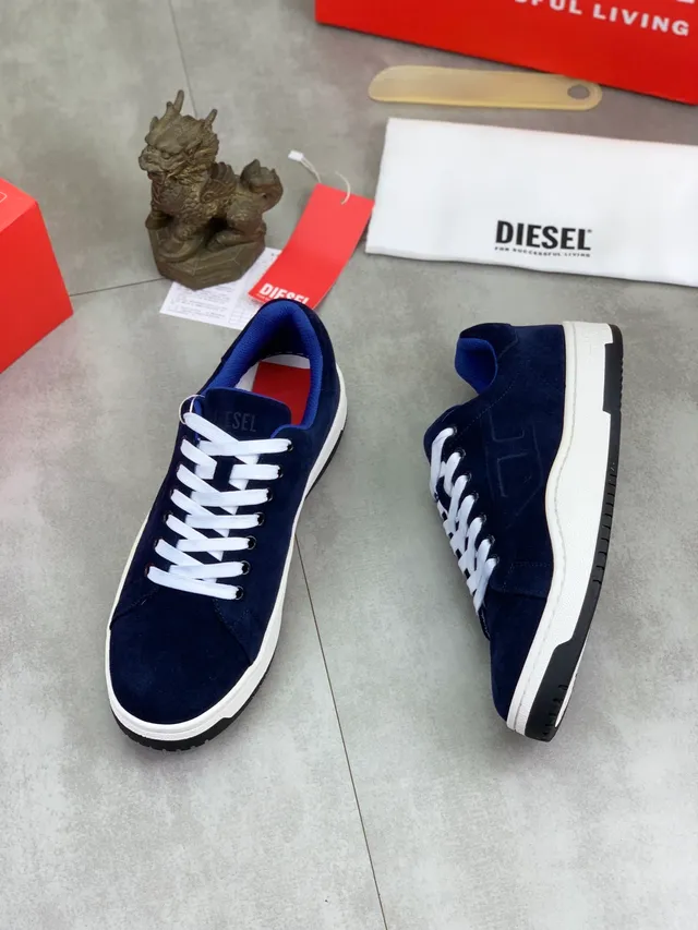 Diesel Navy Suede Lifestyle Sneakers