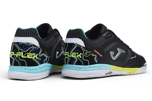 Joma Black Multicolor Low-Top Synthetic Leather Upper Sneakers
