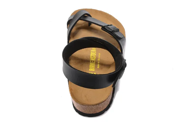 Birkenstock Arizona Black Leather Gladiator Sandals