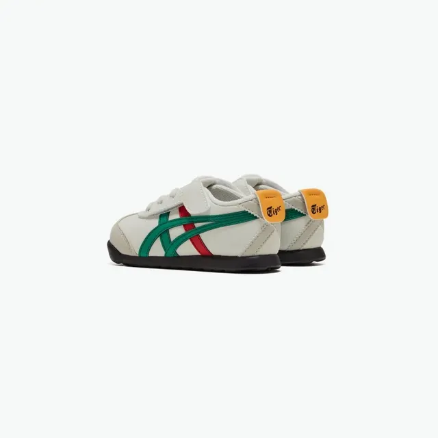 ASICS Beige Green Low-Top Lace-Up Lifestyle Sneakers