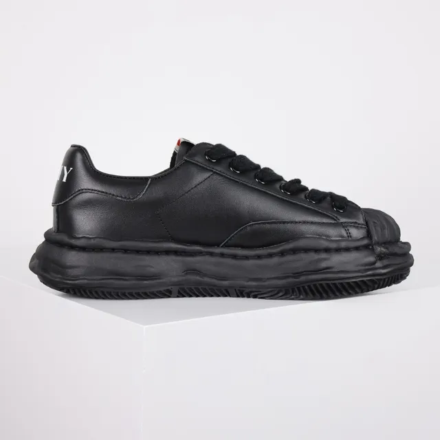 MMY Blakey Black Leather Lifestyle Sneaker