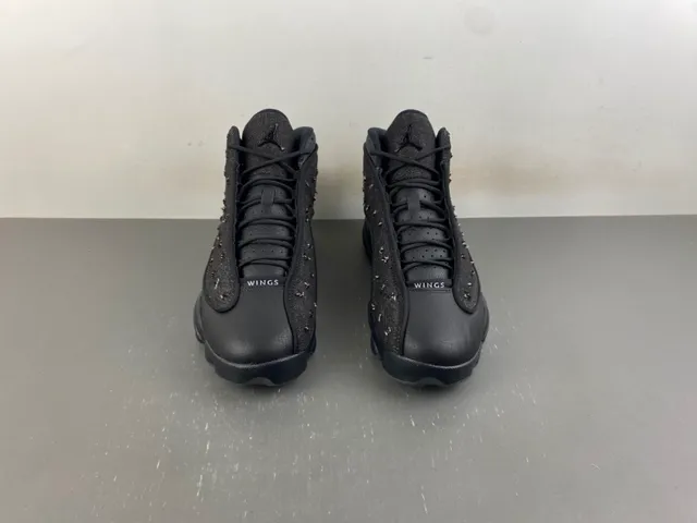 Air Jordan 13 Black Studded High-Top Basketball Shoes