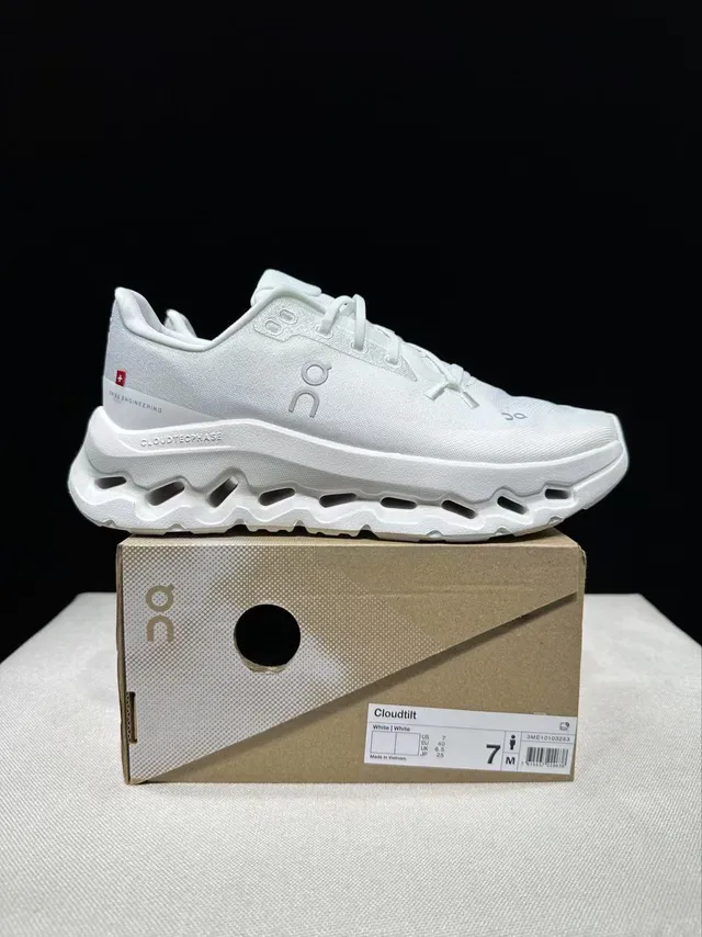 On Cloudmonster White Running Shoes