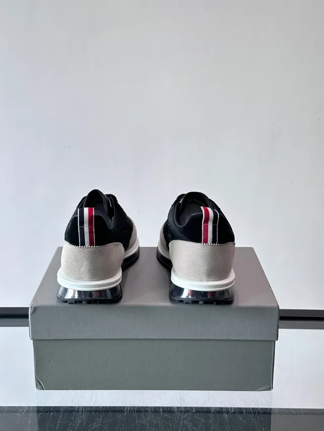 Thom Browne Quilted Nylon and Suede Air Runner Lifestyle Sneakers