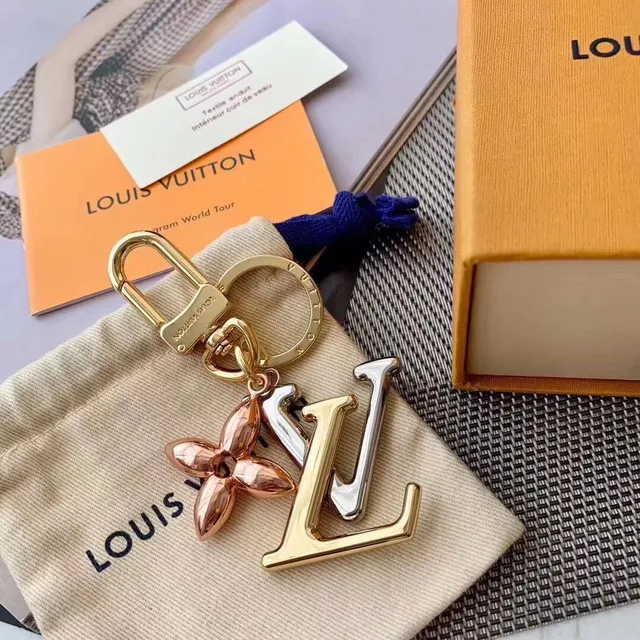 Louis Vuitton Monogram Flower Gold Monogrammed Metallic Brooch