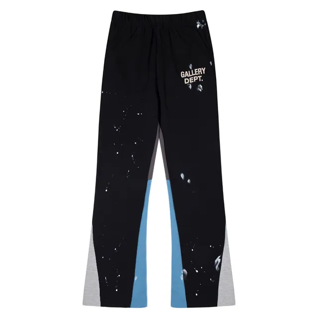 Gallery Dept Paint-Splatter Flared Elastic-Waist Pants