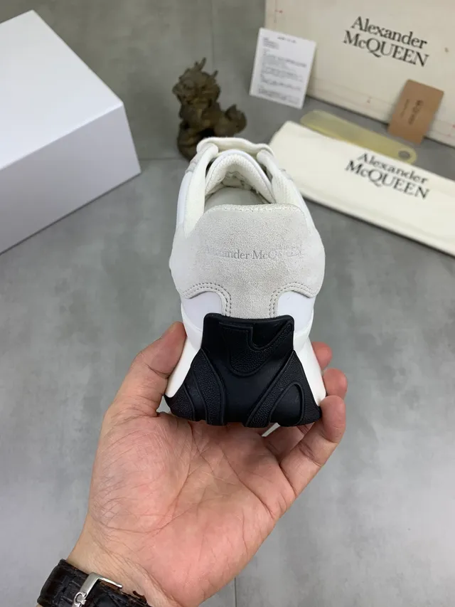 Alexander McQueen Oversized Sneaker White Beige Lifestyle Sneakers