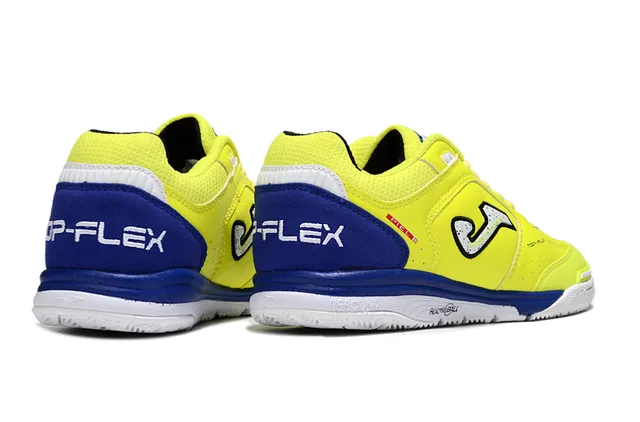 Joma Top Flex Yellow and Blue Indoor Soccer Shoes