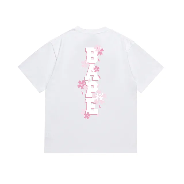 A Bathing Ape Graphic Ape Head Cherry Blossom T-Shirt